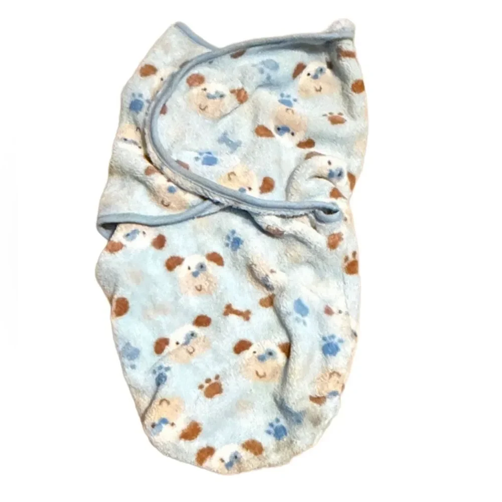 Cute Dog Print Baby Swaddle Blanket